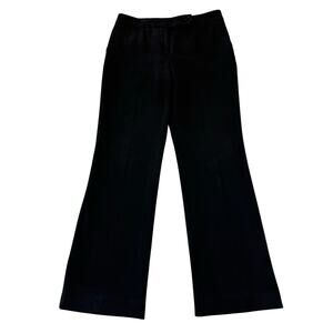 Talbots Womens Heritage Boot Pants Size 4p Black Polyester Blend Stretch Bootcut